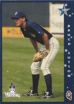 1998 Blueline Q-Cards Fort Wayne Wizards #13 Bruce Sutton Front