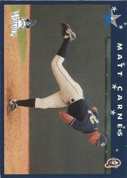 1998 Blueline Q-Cards Fort Wayne Wizards #14 Matt Carnes Front