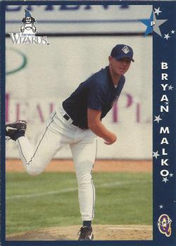 1998 Blueline Q-Cards Fort Wayne Wizards #19 Bryan Malko Front