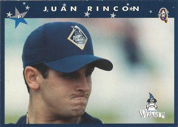 1998 Blueline Q-Cards Fort Wayne Wizards #23 Juan Rincon Front