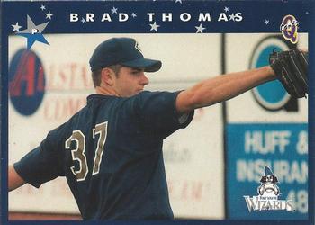 1998 Blueline Q-Cards Fort Wayne Wizards #25 Brad Thomas Front
