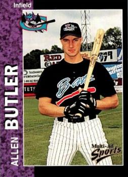 1998 Multi-Ad Greensboro Bats #3 Allen Butler Front