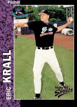 1998 Multi-Ad Greensboro Bats #7 Eric Krall Front