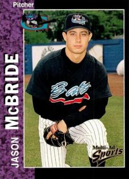 1998 Multi-Ad Greensboro Bats #10 Jason McBride Front