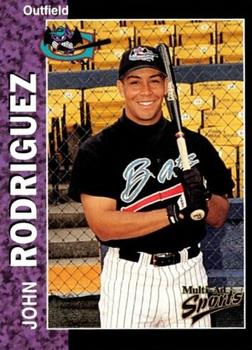 1998 Multi-Ad Greensboro Bats #17 John Rodriguez Front