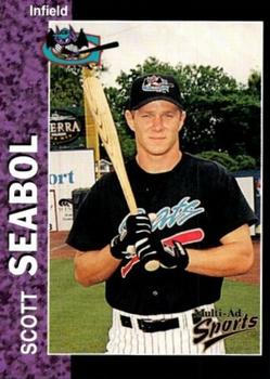 1998 Multi-Ad Greensboro Bats #18 Scott Seabol Front