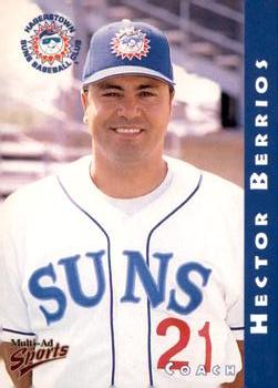 1998 Multi-Ad Hagerstown Suns #2 Hector Berrios Front