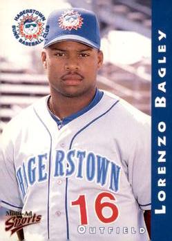 1998 Multi-Ad Hagerstown Suns #7 Lorenzo Bagley Front