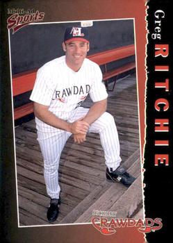 1998 Multi-Ad Hickory Crawdads #3 Greg Ritchie Front