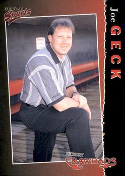 1998 Multi-Ad Hickory Crawdads #4 Joe Geck Front