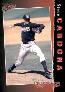 1998 Multi-Ad Hickory Crawdads #8 Steve Cardona Front