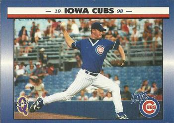 1998 Blueline Q-Cards Iowa Cubs #1 Checklist Front