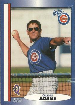 1998 Blueline Q-Cards Iowa Cubs #4 Glenn Adams Front