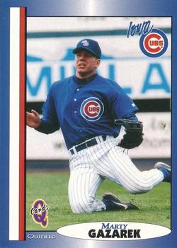1998 Blueline Q-Cards Iowa Cubs #10 Marty Gazarek Front