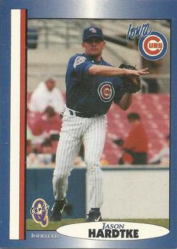 1998 Blueline Q-Cards Iowa Cubs #12 Jason Hardtke Front