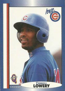 1998 Blueline Q-Cards Iowa Cubs #14 Terrell Lowery Front