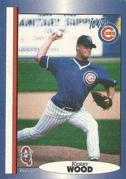 1998 Blueline Q-Cards Iowa Cubs #28 Kerry Wood Front