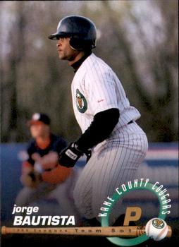 1998 Connie's Pizza Kane County Cougars #NNO Jorge Bautista Front