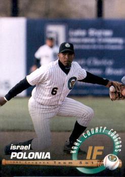 1998 Connie's Pizza Kane County Cougars #NNO Israel Polonia Front
