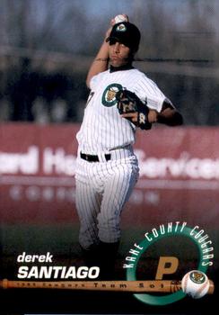 1998 Connie's Pizza Kane County Cougars #NNO Derek Santiago Front