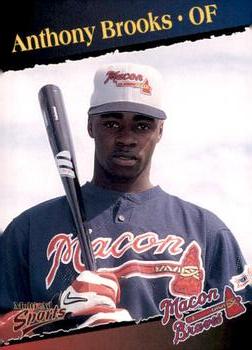 1998 Multi-Ad Macon Braves #3 Anthony Brooks Front