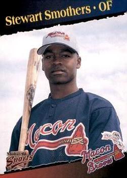 1998 Multi-Ad Macon Braves #17 Stewart Smothers Front