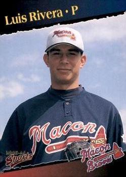 1998 Multi-Ad Macon Braves #18 Luis Rivera Front
