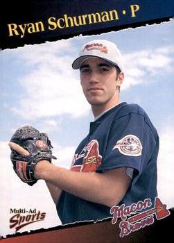 1998 Multi-Ad Macon Braves #20 Ryan Schurman Front