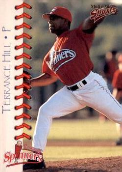 1998 Multi-Ad Lowell Spinners #22 Terrance Hill Front