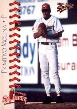 1998 Multi-Ad Lowell Spinners #26 Primitivo Molina Front