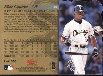 1998 Donruss - Press Proofs Gold #95 Mike Cameron Back