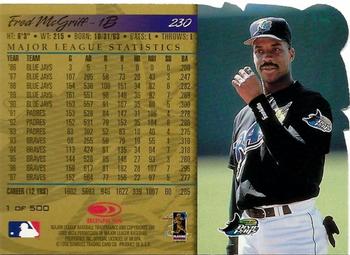 1998 Donruss - Press Proofs Gold #230 Fred McGriff Back