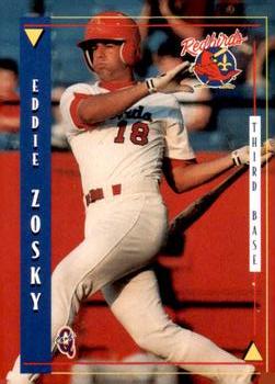 1998 Blueline Q-Cards Louisville Redbirds #7 Eddie Zosky Front