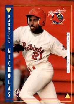 1998 Blueline Q-Cards Louisville Redbirds #10 Darrell Nicholas Front
