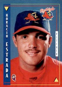 1998 Blueline Q-Cards Louisville Redbirds #15 Horacio Estrada Front