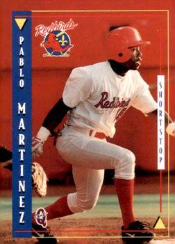1998 Blueline Q-Cards Louisville Redbirds #20 Pablo Martinez Front