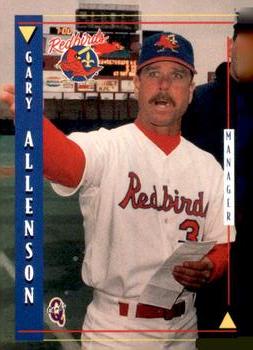 1998 Blueline Q-Cards Louisville Redbirds #31 Gary Allenson Front