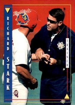 1998 Blueline Q-Cards Louisville Redbirds #34 Richard Stark Front