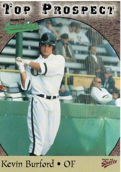 1998 Multi-Ad Midwest League Top Prospects #7 Kevin Burford Front