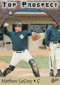 1998 Multi-Ad Midwest League Top Prospects #10 Matt LeCroy Front
