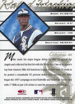 1998 Donruss - Rated Rookies Medalists #6 Mike Cameron Back