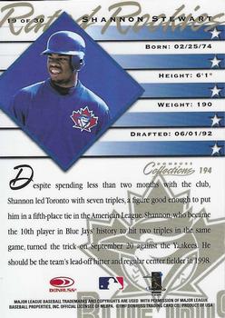 1998 Donruss - Rated Rookies Medalists #19 Shannon Stewart Back