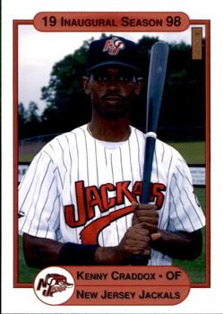 1998 Warning Track New Jersey Jackals #6 Kenny Craddox Front