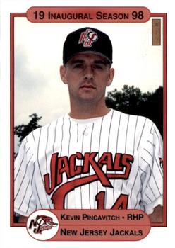 1998 Warning Track New Jersey Jackals #17 Kevin Pincavitch Front