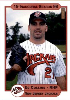1998 Warning Track New Jersey Jackals #21 Ed Collins Front