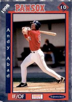 1998 Dunkin' Donuts Pawtucket Red Sox #NNO Andy Abad Front