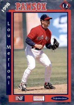1998 Dunkin' Donuts Pawtucket Red Sox #NNO Lou Merloni Front