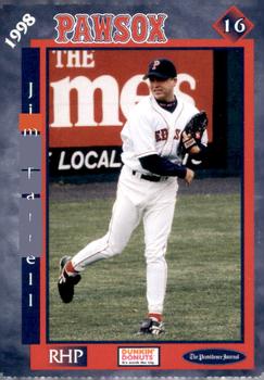 1998 Dunkin' Donuts Pawtucket Red Sox #NNO Jim Farrell Front