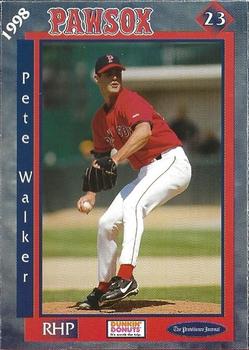 1998 Dunkin' Donuts Pawtucket Red Sox #NNO Pete Walker Front