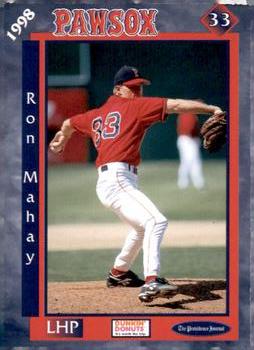 1998 Dunkin' Donuts Pawtucket Red Sox #NNO Ron Mahay Front